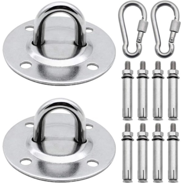 2 stk. Heavy Duty rustfrit stål loft sandposeholder Hammo