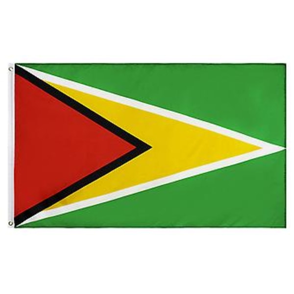 Guyana Flagga Vikbar Guyana Flaggprydnad Utbytbara Stor Landsflagga Banner Guyana Flagga