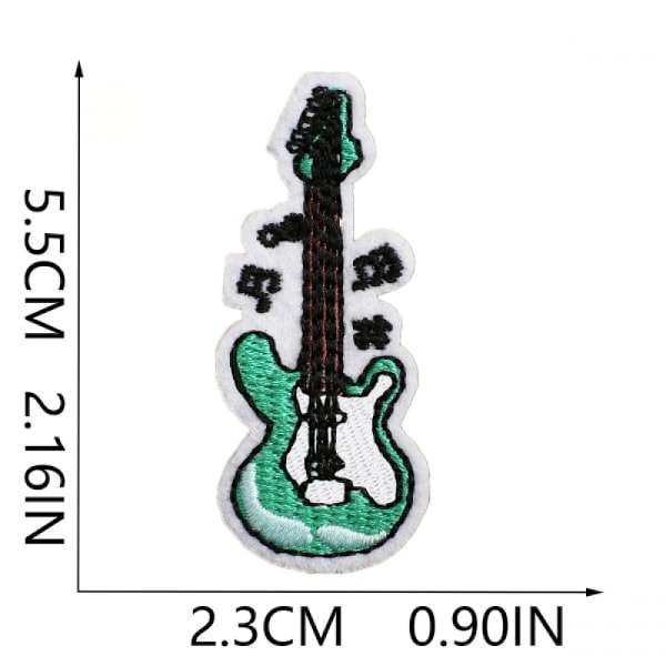 20 st konstnärliga broderade tygpatchar, tecknade krabba patch, sn