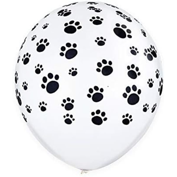 12\" Valp Paw Print Latex Party Supplies Runda Latex Leksaker 20 st/