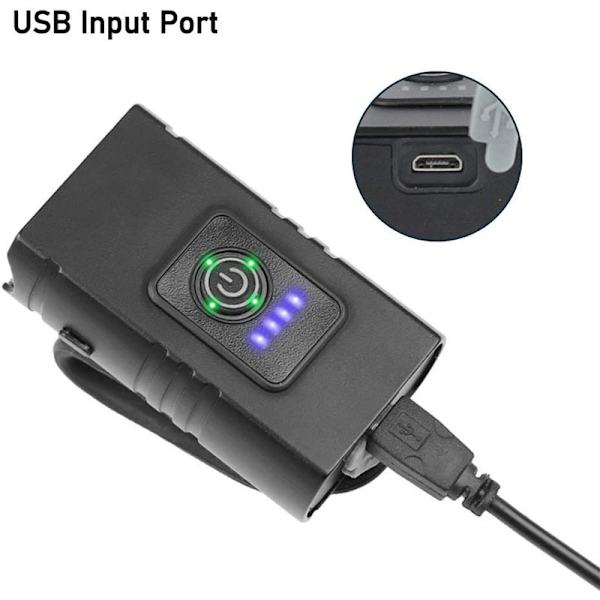 USB-latauspyörän ajovalot yöllä 2 säädettävää lamppua