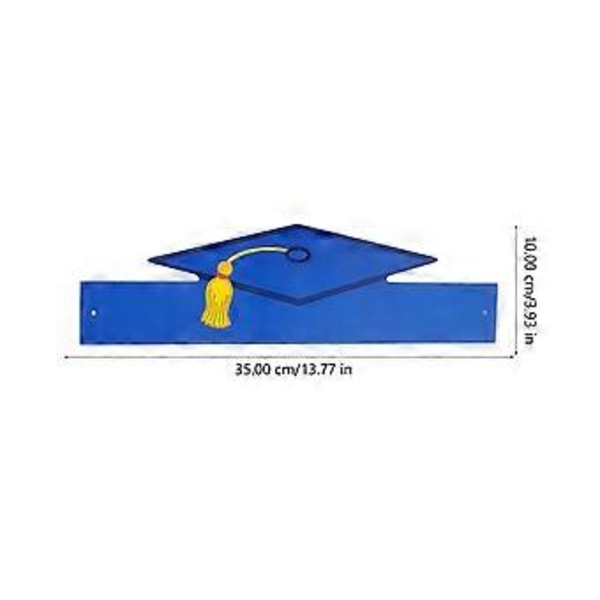 12 stk. DIY Graduation Cap Justerbar Graduation Papirhatter Caps Party Favor for Barn Voksne