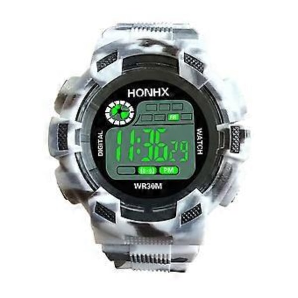 Trendig Herrar Digital LED Analog Kvarts Alarm Datum Sport Armbandsur - Sätt Modet Högt!  A