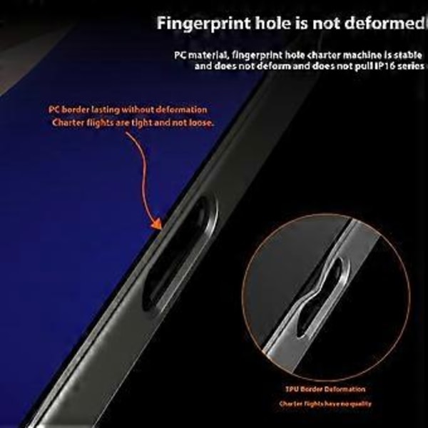 GKK iPhone 16 Pro -kotelo, ihon tuntuinen PU-nahkapäällysteinen pudotussuojattu PC-puhelinkuori (tyyli B)