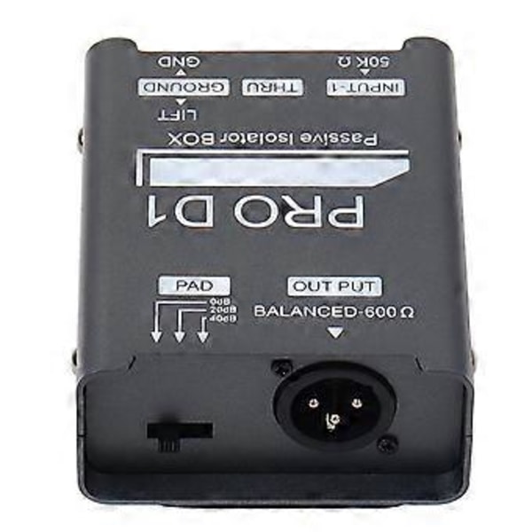 Uusi PRO D1 Audio Isolator, Audio Current Eliminator, XLR 6.5 Isolator, Mikserimikrofonin Yhteinen Maadoitus