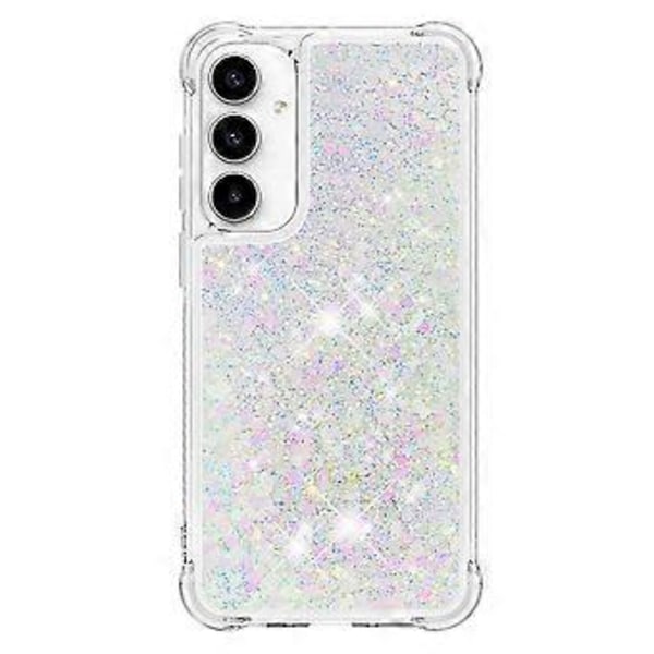 För Samsung Galaxy A35 5G TPU Skal Glitter Kvicksand Stötsäkert Telefon Baksida (Laser/Hjärtan)