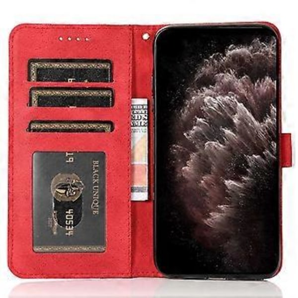 Cover til Samsung Galaxy A26 5G, farvesplejset pung, stativ, læder telefoncover med håndledsrem (Style C)