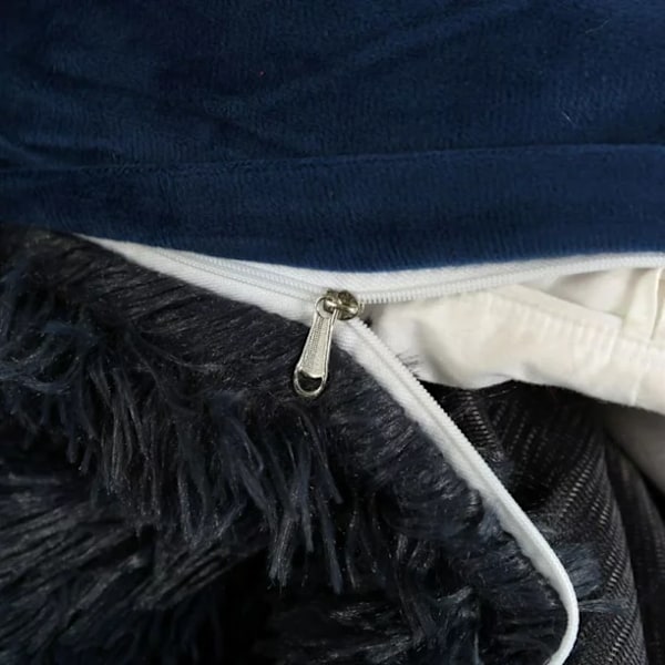 Kungligt blå sängkläder bekväm set väska säng dubbelsäng storlek plysch Arti