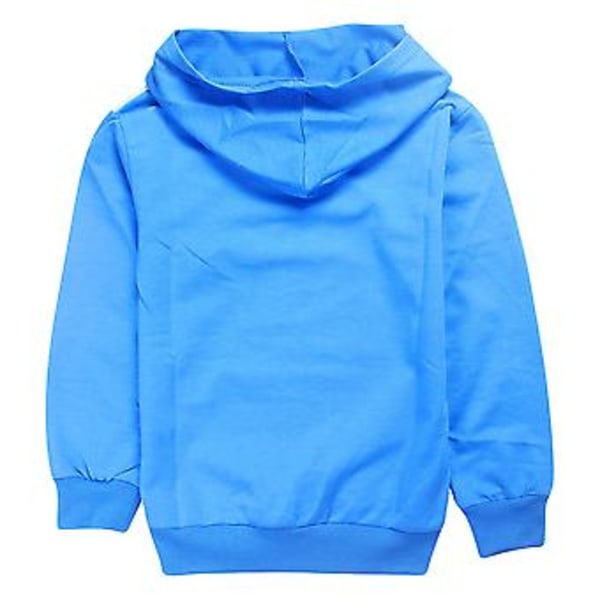Among Us Tryk Kids Tracksuit Hoodie Bukser 2-delt Sæt Sports Outfit (5-6 År Blå)