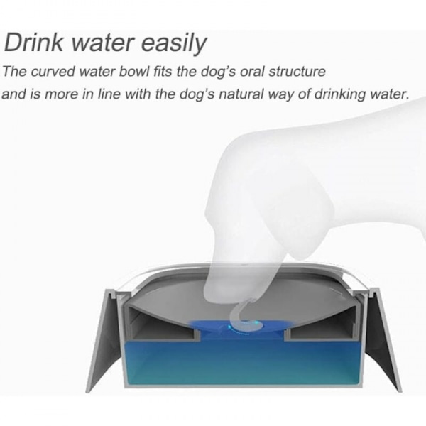 Spill-Proof Hundskål - Vattenbehållare för långsam utfodring