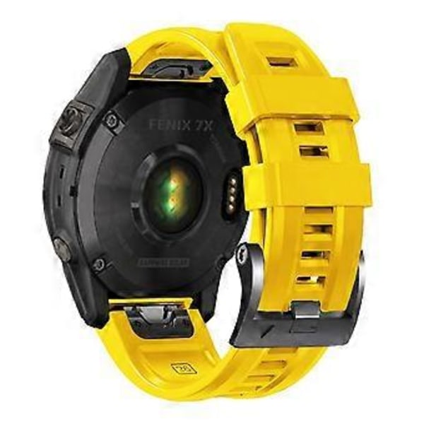 Typ G för Garmin Tactix 7 Pro/Fenix 7X/Fenix 6X Pro Silikon Armbandsrem 26mm Armband (Stil G)