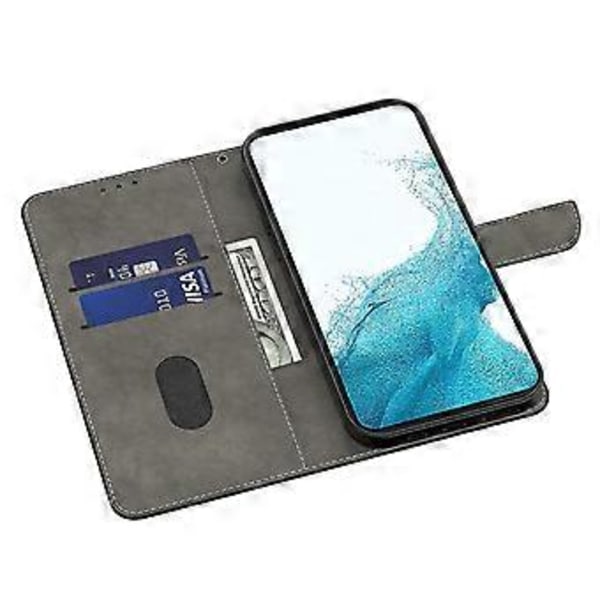 Magnetisk etui til Samsung Galaxy A35 5G med 3D-mønsterprint i læder (Guldvinge)