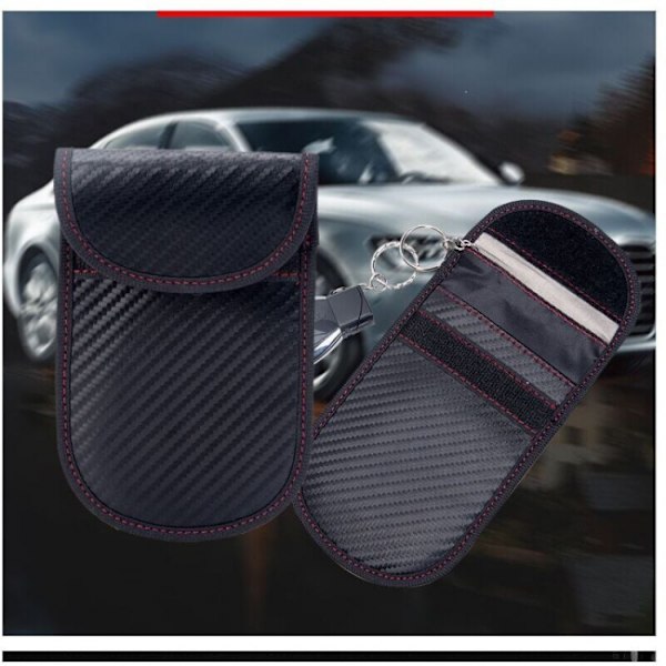 2 kappaletta avaimeton RFID-auton avaimen signaalin esto Faraday-pussi