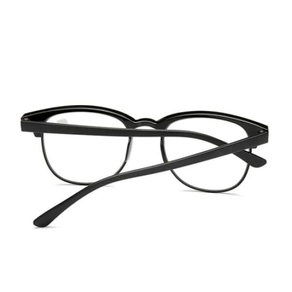 Læsebriller med styrke +1.0-+4.0 Sort +4.0