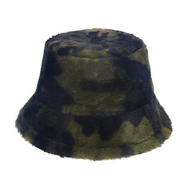 Bucket Hat Caps i Levende, Øye-Fange Farger Flat Topphatt i Kamuflasjestil ( )