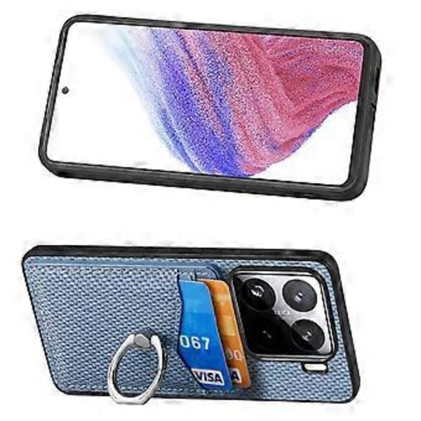 Xiaomi 15 -kotelo korttipaikoilla, sormuksella ja jalustalla (tyyli C)