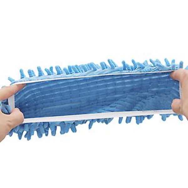Pestävä Lazy Mop - pölytossut lattian puhdistukseen, kotikäyttöön, sukat kengät (2 kpl sininen)