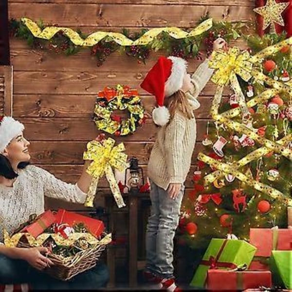LED Båndlys, Julepynt til Hjemmet, Ferie, Fest, Bryllupper, Indendørs og Udendørs Julepynt