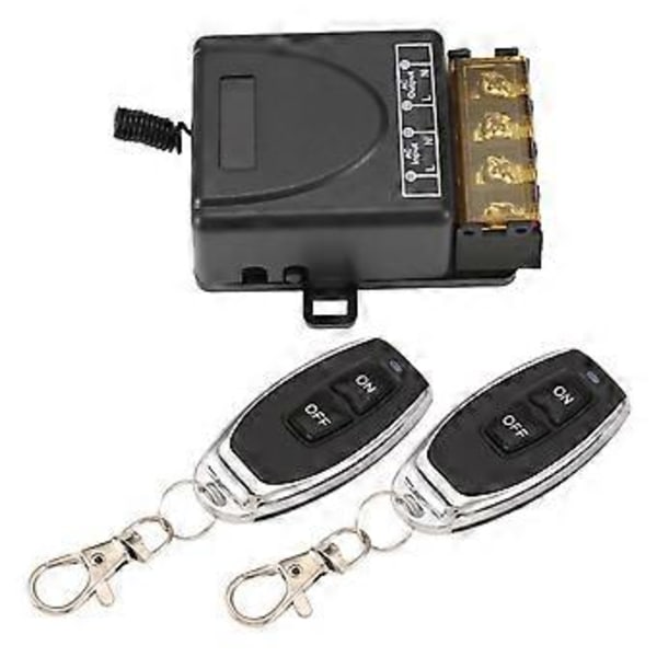 AC 220V 30A 1CH 433MHz Langaton Kaukosäädin RF Rele Vastaanotin + On/Off Lähetin Ele:lle