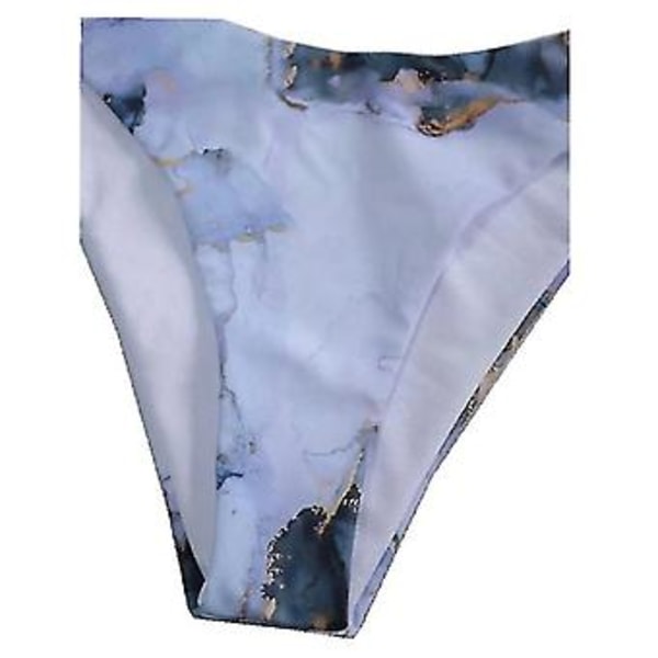 Dame 3-delt Badedragt String Trekant Bikini Sæt Med Saronger Cover Up Strandnederdel (L)