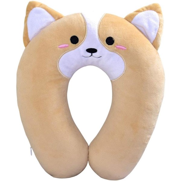 Mathew Corgi Cartoon Car Head Pillow Neck Pillow U - Shaped Pillow Waist Pillow Back Cushion