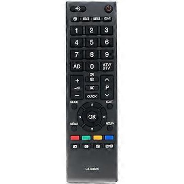 CT-90326 Fjärrkontroll för Toshiba LCD LED TV Fjärrkontroll Ersätter CT-90325 CT-90351