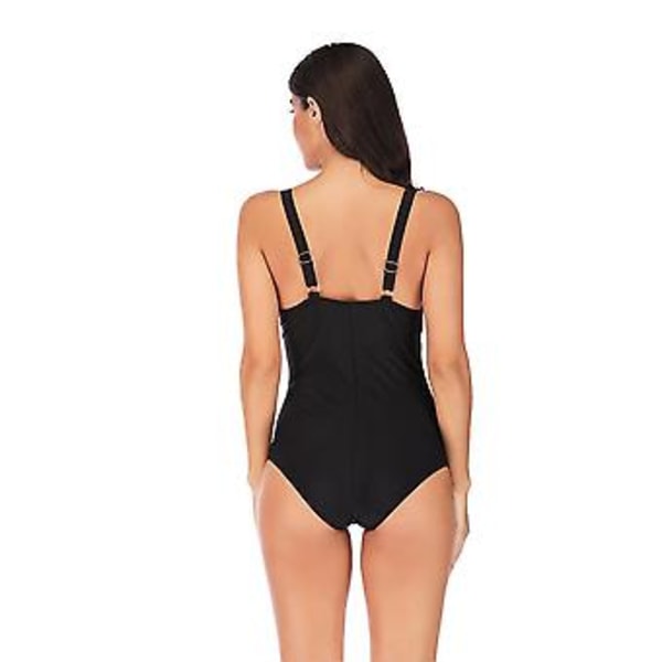 Tyttöjen uimapuku yksivärinen bikinin sexy slim hollow-out beauty back plus koko naisten uimapuvut L Valkoiset raidat