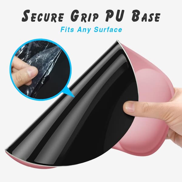 Kontormusematte med gel-håndleddsstøtte - Ergonomisk spillmusematte med håndleddsstøtte for skrivebord - Design Gamepad-matte med gummibase