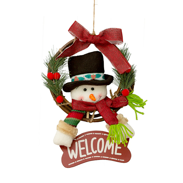 (Welcome Snowman Wreath) HOME DECOR Cute Christmas Wreaths Santa