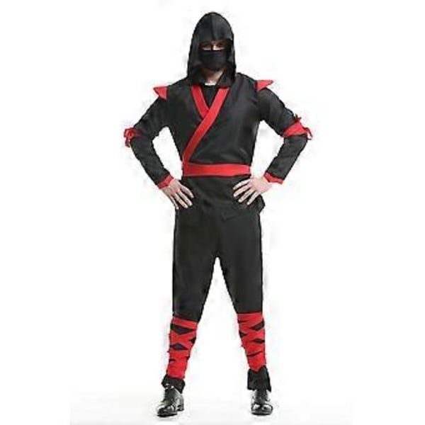 Halloween Aikuisten Miesten Ninja Cosplay -asu (XL)