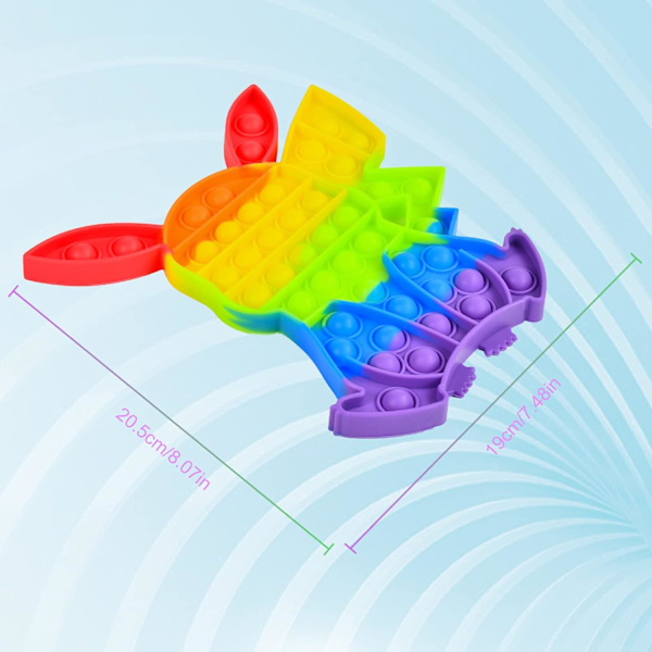 Anti-stressleksaker, Pop Bubble, Fidget Sensory Toy, Silikon Squeez