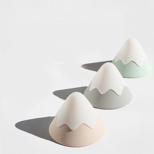 Snow Mountain Light LED Berøringsfølsom Silikon Nattelys Sengelampe
