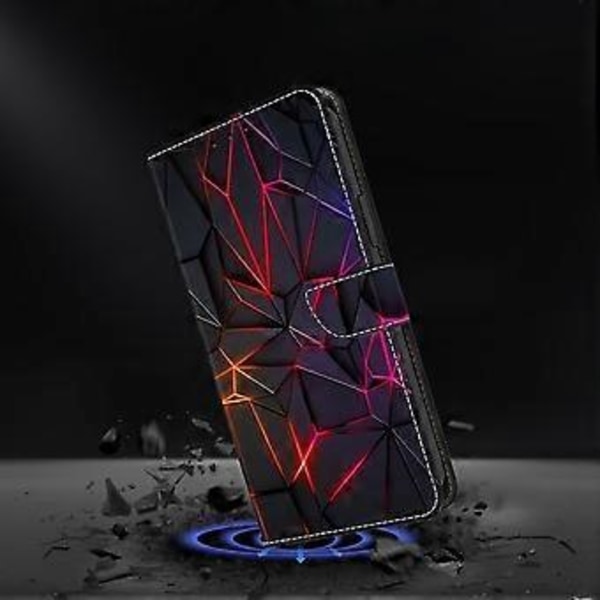 För Xiaomi 14T Fodral Mönstertryckt Skyddande Skal TPU+PU Läder Flip Telefonfodral (Stil D)