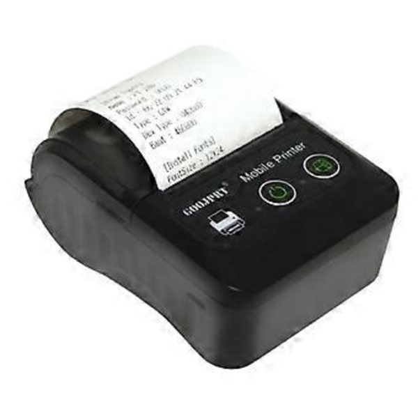 GOOJPRT Mini Portabel Bluetooth Termisk Kvittoskrivare Kompatibel med Flera System för POS-maskin