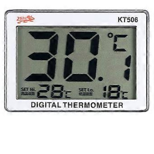 Digitalt LCD akvarietermometer vandtermometer 0 - 37 KT506 Sendes uden batteri LJO8ECDJ