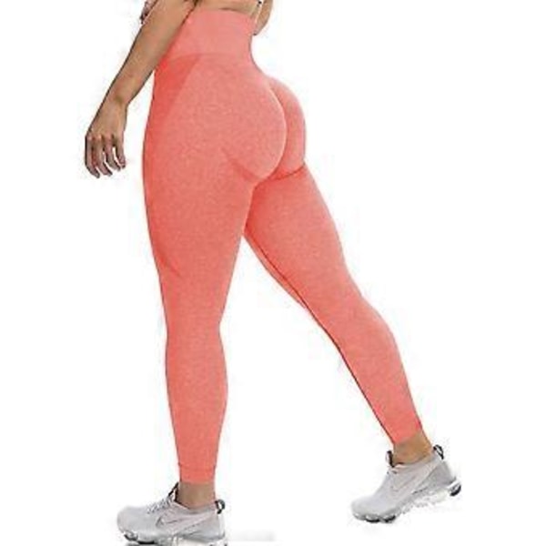 Dam Seamless Leggings Hög Midja Leende Kontur Träning Yoga Byxor Butt Lift Tummy Control Strumpbyxor style146