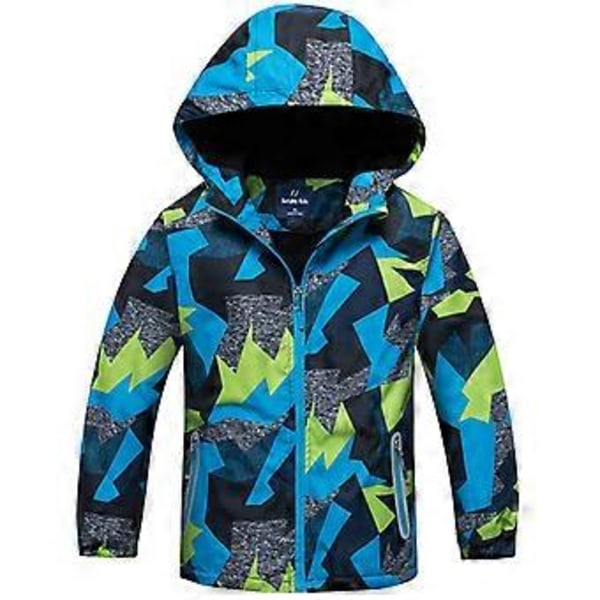 Varm vintervindjacka i fleece för pojkar (7-8 år)