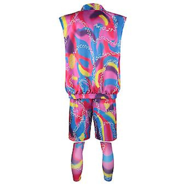 Naisten ja Miesten 2023 Elokuva Barbie Margot Robbie Ken Cosplay Halloween Karnevaaliasu Yhtenäinen Puolue Hieno Pukeutuminen Urheiluasut (XL Mies)