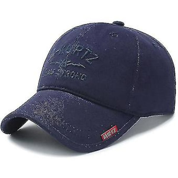 Baseball Cap Blød Udendørs Fritid Vild Ungdom Mænd (Marineblå)