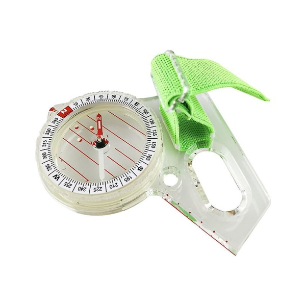 Outdoor Professional Thumb Compass Elite Competition Orienteering Compass Portable Compass Map Scale Compass (white Green)(1pcs)