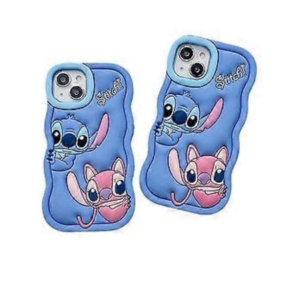 Lilo Stitch Silikonskyddsfodral för iPhone 6/7/8/SE/XR/11/12/13/15 Skal (11)