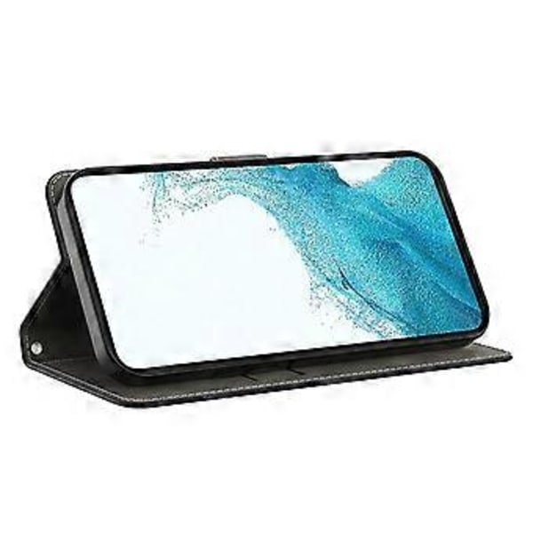 Magnetisk etui til Samsung Galaxy A35 5G med 3D-mønsterprint i læder (Guldvinge)