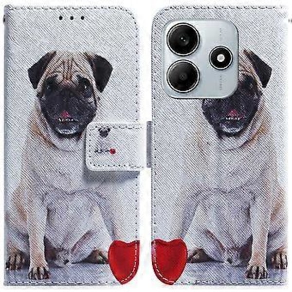 Til Xiaomi Redmi Note 14 5G Wallet Case Mønster Print Læder Telefon Cover (Style D)
