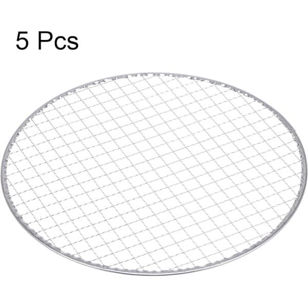 5 stk. Rund BBQ Grill Net 11\" Dia Galvaniseret Jern Grill Net