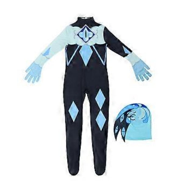 Cookie Run Kingdom Shadow Milk Cookie Cosplay Kostym Jumpsuit Party Maskerad Bodysuit För Barn Vuxen (170)