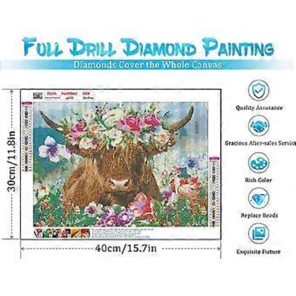 Diamantmålningskit för vuxna - Diamantkonstkit för barn Nybörjare DIY 5D Full Drill Kristall Strass Konst och Hantverk - Ädelstensmålning med Dia