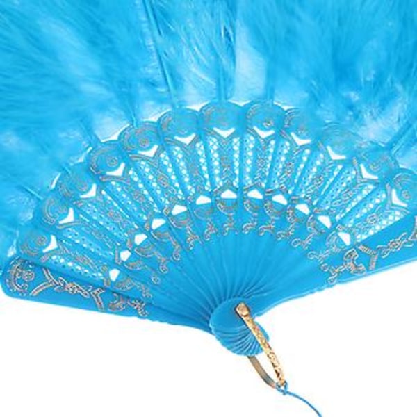 Lolita Fjærvippefolding Fan Japansk Søt Fejente Jente Mørk Gotisk Domstol Dans (Lilla)