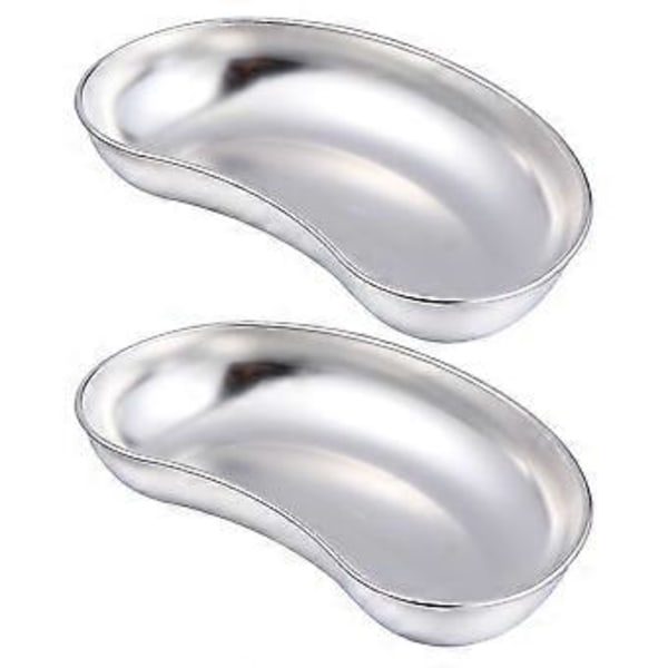 2 stk Rustfritt Stål Brette Dental Instrumenter Kirurgiske Brette Brekkmiddelkar