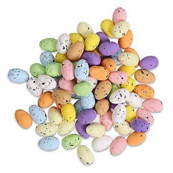 Färgglada Påskägg Dekorationer Hängande Ornament för Påskkorg Träd Dekor Party Favörer Tillbehör Hem (4cm)