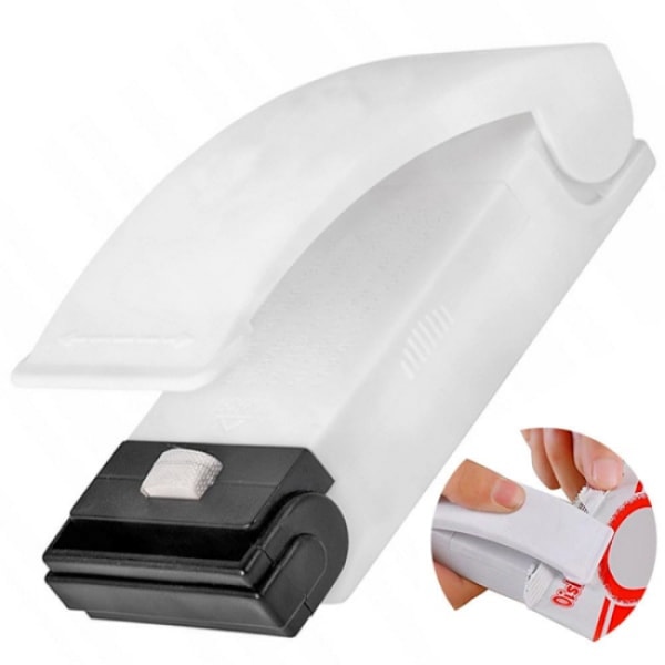 1 stk. Varmeforsegler - Genluk Emballage / Plastikposer Hvid